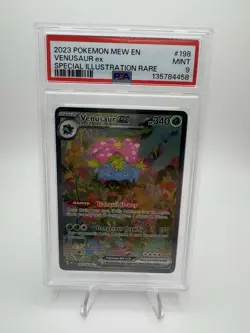 2023 POKEMON MEW EN-151 SPECIAL ILLUSTRATION RARE #198 VENUSAUR EX PSA 9 - Image 1