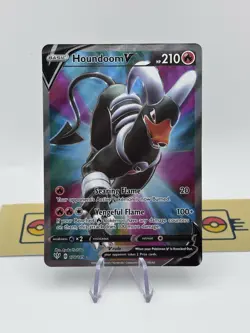 Pokemon TCG Houndoom v Darkness Ablaze Holo Card 178/189 Full Art Ultra Rare NM - Image 1