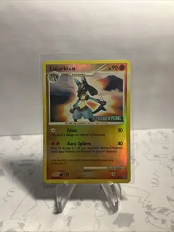 POKEMON LUCARIO LV.30 6/130 RARE REVERSE HOLO DIAMOND & PEARL STAMPED HP CARD - Image 2