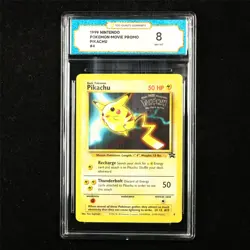 TQG 8 NM-MT 1999 Pokemon ENG Pikachu #4 PROMO - Image 2