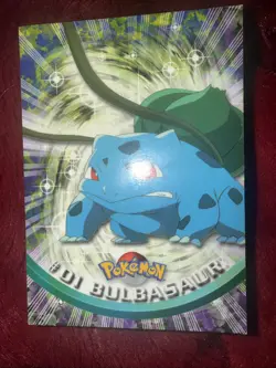 Topps Pokemon Bulbasaur #01 2000 TV Animation Edition Non Holo - Image 1