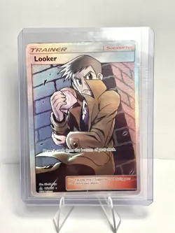 Pokemon Looker Trainer Full Art Ultra Rare Holo 152/156 Sm-Ultra Prism - Image 1