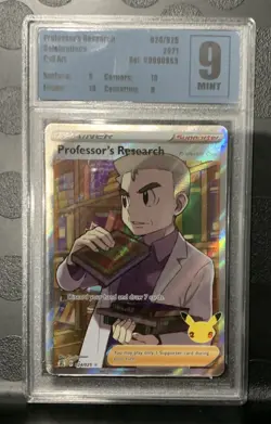 2021 Pokemon SWSH Celebrations Professor's Research #024/025 PSA 9 platinum - Image 1