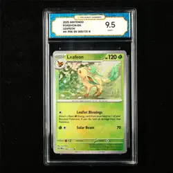 TQG 9.5 MINT+ 2025 Pokemon ENG Leafeon 005/131 R - Image 1