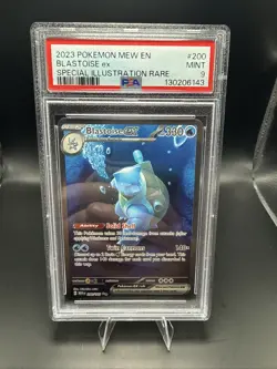 Pokemon Scarlet Violet 151 Blastoise ex 200/165 Full Art SIR PSA 9 Mint - Image 1