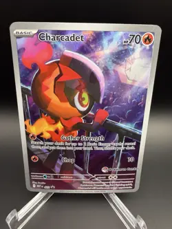 Pokemon-Charcadet 22 Promo-Phantasmal Flames-Pokemon Center Stamp - Image 1