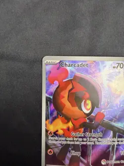 Pokemon-Charcadet 22 Promo-Phantasmal Flames-Pokemon Center Stamp - Image 5