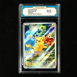 TQG 9.5 MINT+ 2023 Pokemon ENG Pikachu #027 PROMO - Image 2