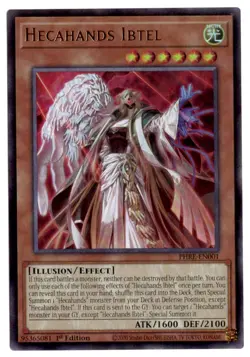 Yu-Gi-Oh! Hecahands Ibtel PHRE-EN001 Ultra Rare - Image 1