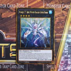 1x Number 37: Hope Woven Dragon - Gold Secret Rare - PGL3-EN007 - 1st Ed - LP - Image 1