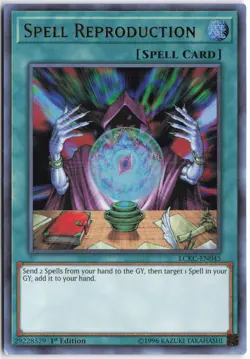 Yugioh - Spell Reproduction LCKC-EN045 1st Edition - Ultra Rare - Image 1