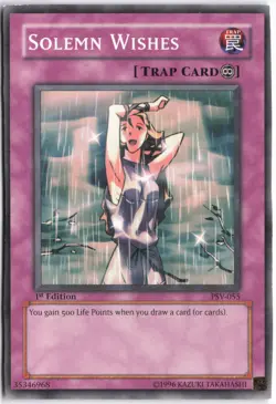Yugioh - Solemn Wishes PSV-055 1st Edition - Pharaoh's Servant - Image 1