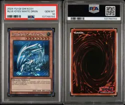 2024 Yu-Gi-Oh! Blue-Eyes White Dragon KC01 Secret Rare PSA 10 GEM MINT - Image 3