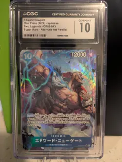Edward.Newgate (Parallel) OP08-043 Two Legends Foil (Japanese) CGC 10 - Image 1