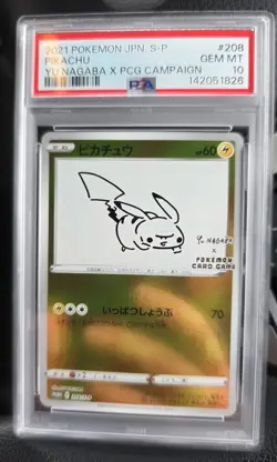 Pokemon Pikachu Yu Nagaba 208/S-p Japanese Promo Card PSA 10 Gem Mint - Image 1