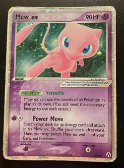 Pokemon Card-Mew Ex-Ex Legend Maker-Holo-88/92-ENG-Played - Image 1