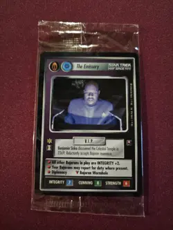 1998 Star Trek CCG: The Traveler/The Emissary Sealed NEW Promo Card Set - Image 1