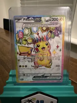 Pikachu EX Surging Sparks Pokemon Full Art Ultra Rare Card 219/191 - Image 1