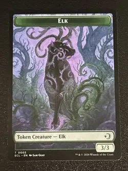 MTG Lorwyn Eclipsed Elk/Emblem-Oko, Shadowmoor Scion Token 0002/0012 NM - Image 1
