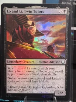 Lo and Li, Twin Tutors MTG TLA U0108 Holo Nm - Image 1
