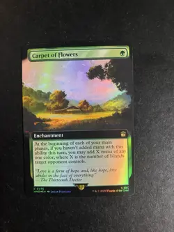 MTG NM - Carpet of Flowers - Extended Art - FOIL - Universes Beyond: Doctor Who - Image 1