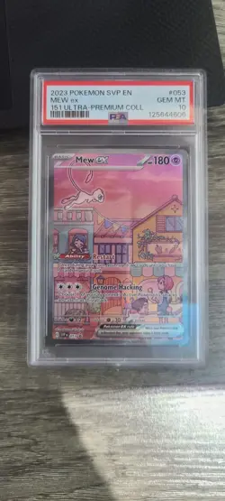 2023 Pokemon Black Star Promo SVP EN Mew ex #053 PSA 10 Ultra Premium 151 - Image 1