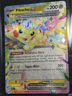 Erhabene Helden Pikachu EX ASC 057 Deutsch NM NEU Pokemon - Image 1