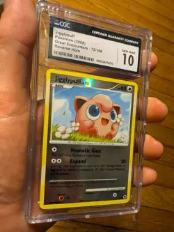 (POP 30) CGC 10 GEM MINT Jigglypuff Reverse Holo 72/106 Pokemon Great Encounters - Image 2