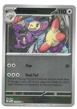 Ambipom 079/094 Phantasmal Flames Reverse Holo Pokemon TCG - Image 1