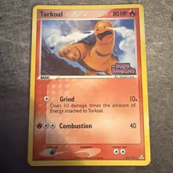 Torkoal - 33/110 - Rare Reverse Holo Ex Holon Phantoms Pokemon Card Stamped LP - Image 1