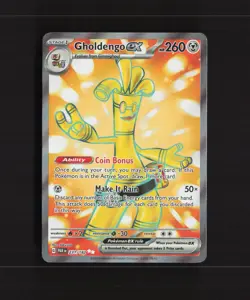 Gholdengo ex 231/182 Paradox Rift Full Art Ultra Rare Holo Pokemon Card NM - Image 1