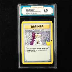 TQG 9.5 MINT+ 2021 Pokemon ENG Imposter Professor Oak 73/102 R - Image 1
