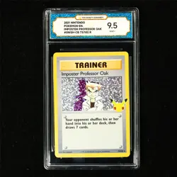 TQG 9.5 MINT+ 2021 Pokemon ENG Imposter Professor Oak 73/102 R - Image 2