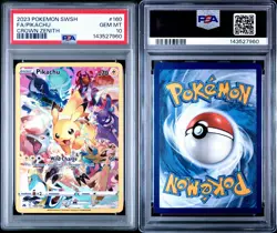 2023 POKEMON SWORD & SHIELD CROWN ZENITH #160 FULL ART/PIKACHU PSA 10 - Image 3