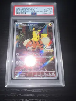 PSA 10 GM Pokemon Pikachu 098/SV-P Detective Pikachu Returns Promo Japanese - Image 1