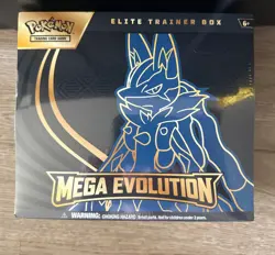 Pokemon Mega Evolution Lucario ETB Elite Trainer Box New/Sealed Fast Shipping - Image 1