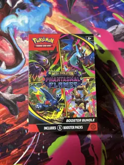 Pokemon TCG Mega Evolution Phantasmal Flames Booster Bundle SEALED - Image 1