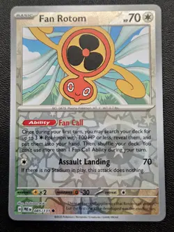 Pokemon TCG Fan Rotom (Poke Ball Pattern) Common SV: Prismatic Evolutions 085/13 - Image 1