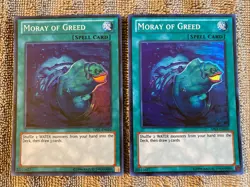 Yugioh Moray Of Greed AP01-EN010 Super Rare NM x2 - Image 1