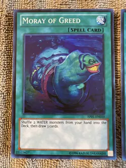 Yugioh Moray Of Greed AP01-EN010 Super Rare NM x2 - Image 2