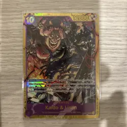 ✨ Kaido & Linlin OP08-119 SEC One Piece Secret Rare Gold TCG - Image 1