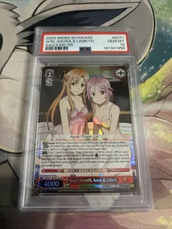 Weiss Schwarz Asuna & Lisbeth PSA 10 English SR SAO/S100-E071 - Image 1