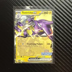 Pokemon 2024 Illustration Contest Promo Cards Feraligatr, Pikachu, Toxtricity EX - Image 5
