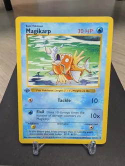 Magikarp 35/102 Base Set 1st Edition Regular Rare Vintage Pokemon Card - Image 1