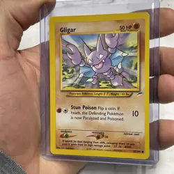Pokemon WOTC Gligar 67/105 Neo Destiny UNLIMITED Common LP/NM Card Vintage TCG - Image 2