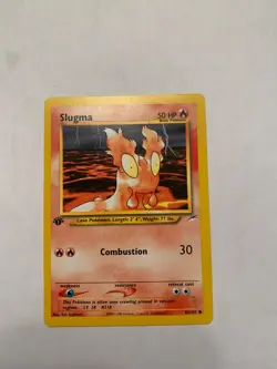 Slugma 82/105 Neo Destiny 1st Edition Pokemon Card - Image 1