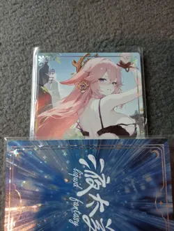 Yea miku Genshin impact Liquid fantasy UR17 Goddess Story WAIFU ANIME CARD - Image 1