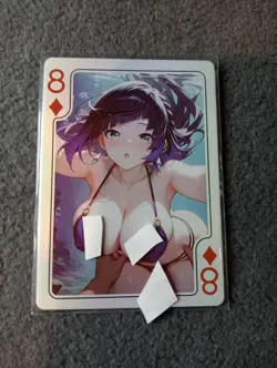 Yelan GENSHIN IMPACT 8 demands BEAUTIFUL MOAN Goddess Story Waifu Anime Card - Image 2