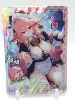 Delicate and Exquisite - Anime Waifu SSP Trading Card - Yae Miko - Image 1