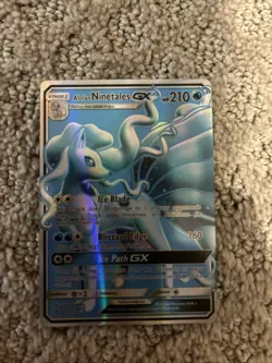 Pokemon TCG Alolan Ninetales GX Full Art Ultra Rare Card 132/145 Sun & Moon - Image 1